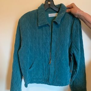 Greenish/Blueish Velvet Jacket